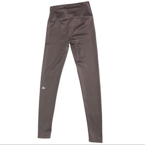 Alo High-Waist Airlift Full Length Legging Metallic Hot Cocoa Sz M